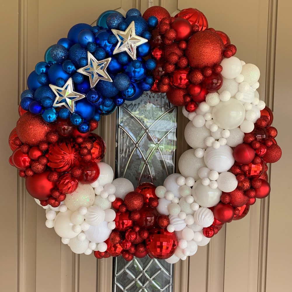 Patriotic American Wreath